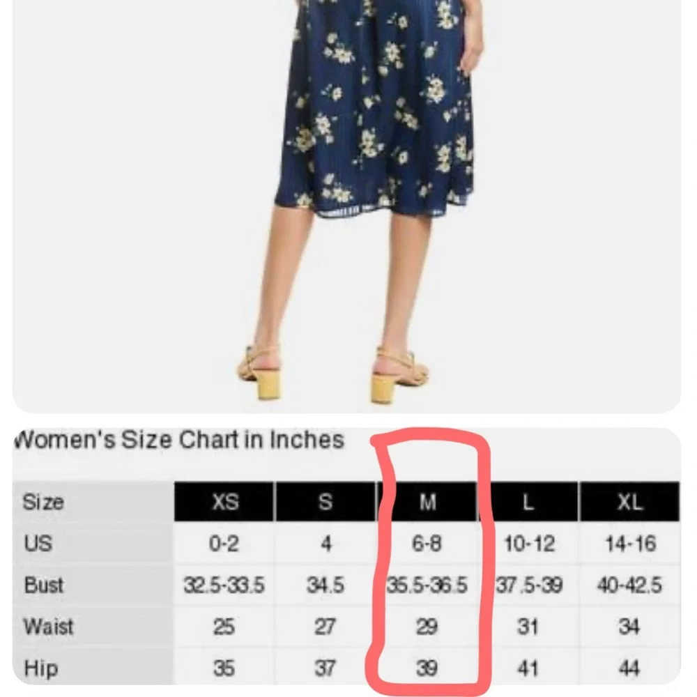 Ali & Jay Women's Barnsdall Midi Dress Blue Floral  MSRP $168 - Picture 11 of 11